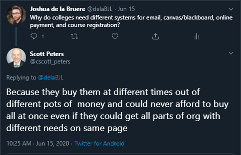 Twitter Exchange About Number of Accounts